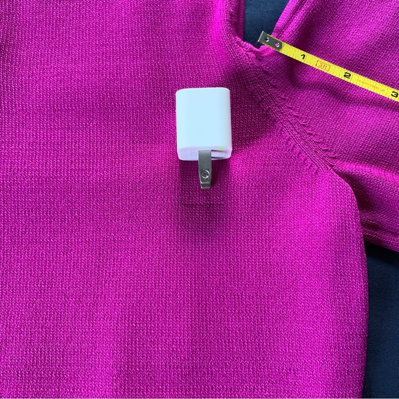 INC pink cold shoulder 3/4 sleeve top - Picture 6 of 8